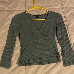 Forever 21 Green Crop Top